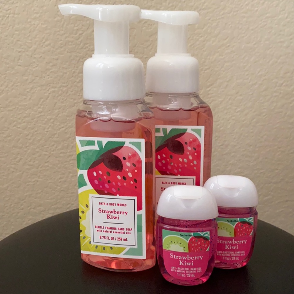 Bath and Body Works hand soap and sanitizers